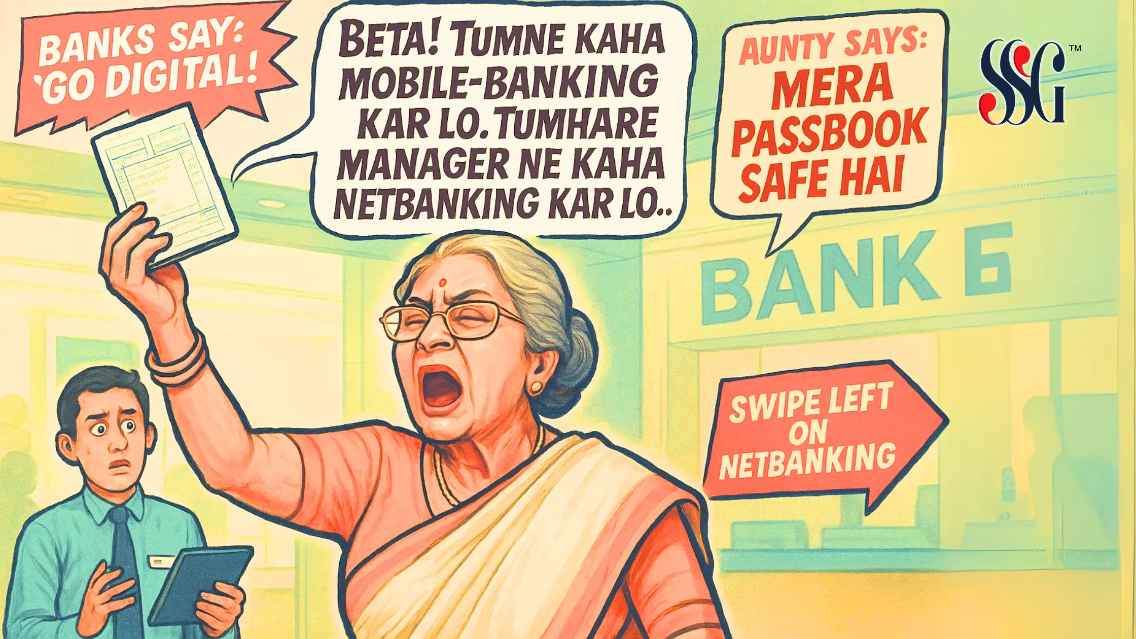 Swipe Left on Netbanking: Why Aunty Still Loves Her Passbook